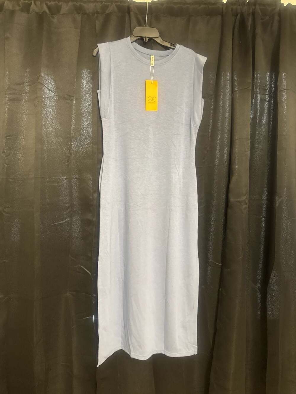 GRECERELLE Women's Sleeveless Crew Neck Maxi Dress with Pockets